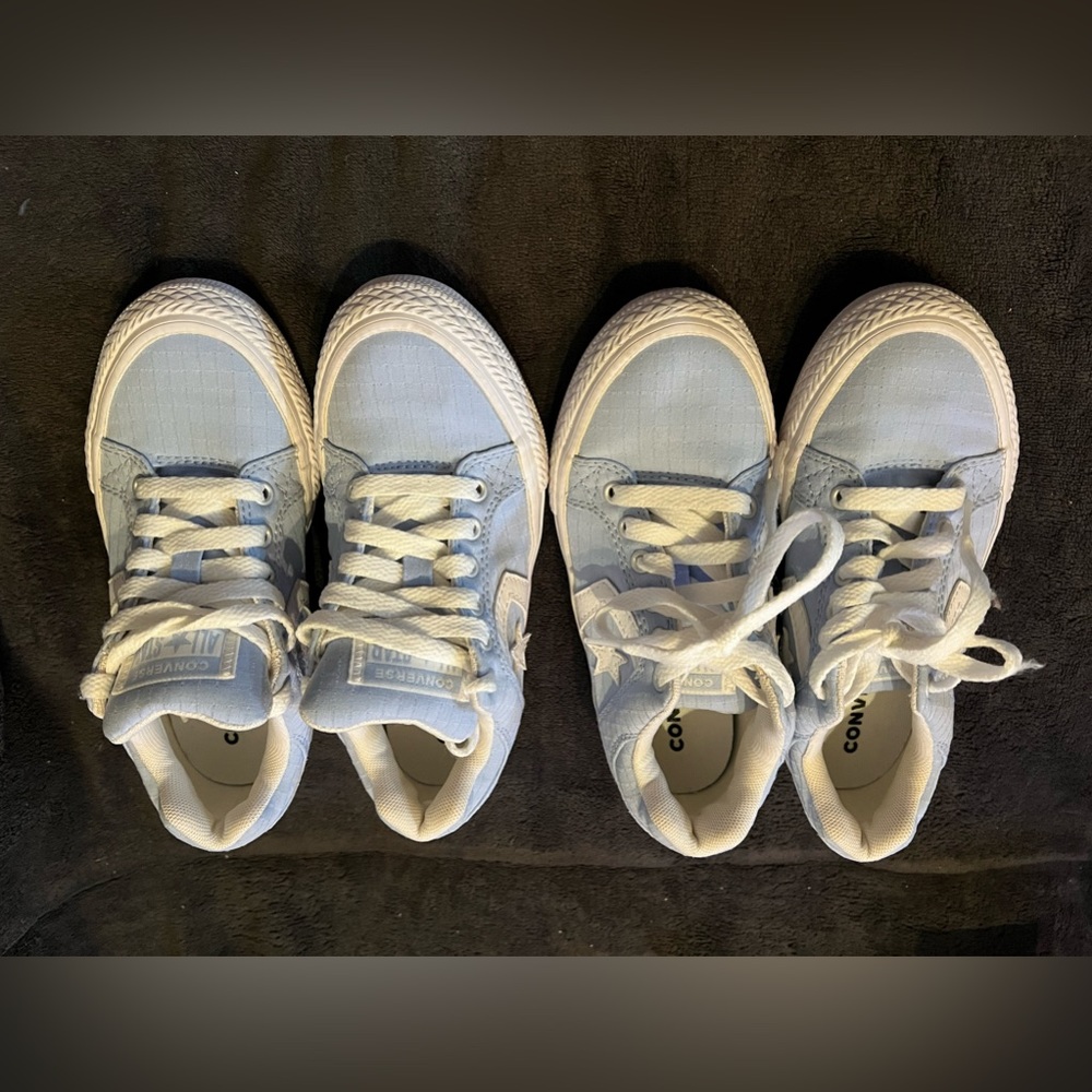 Converse All-Star Youth Powder Blue &White Classic Sneakers Size 13. LIKE NEW